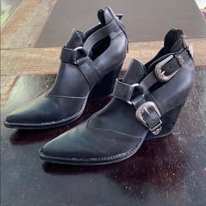 Jeffrey Campbell x Free People black booties